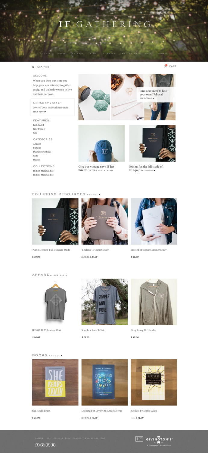 IF:Gathering collection page