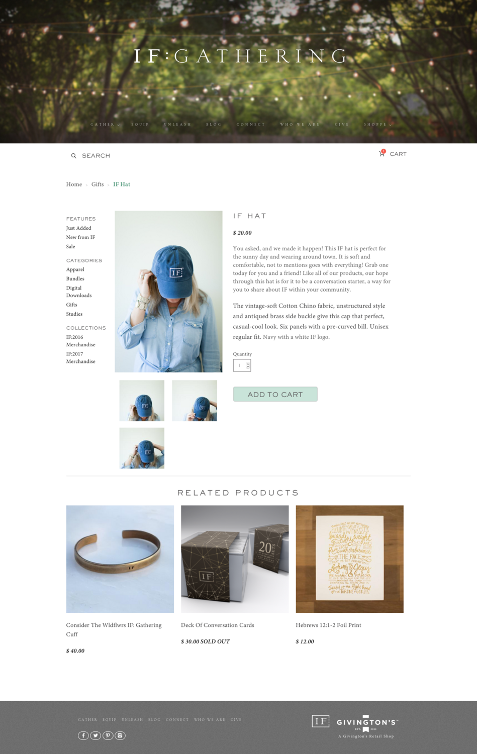 IF:Gathering product page