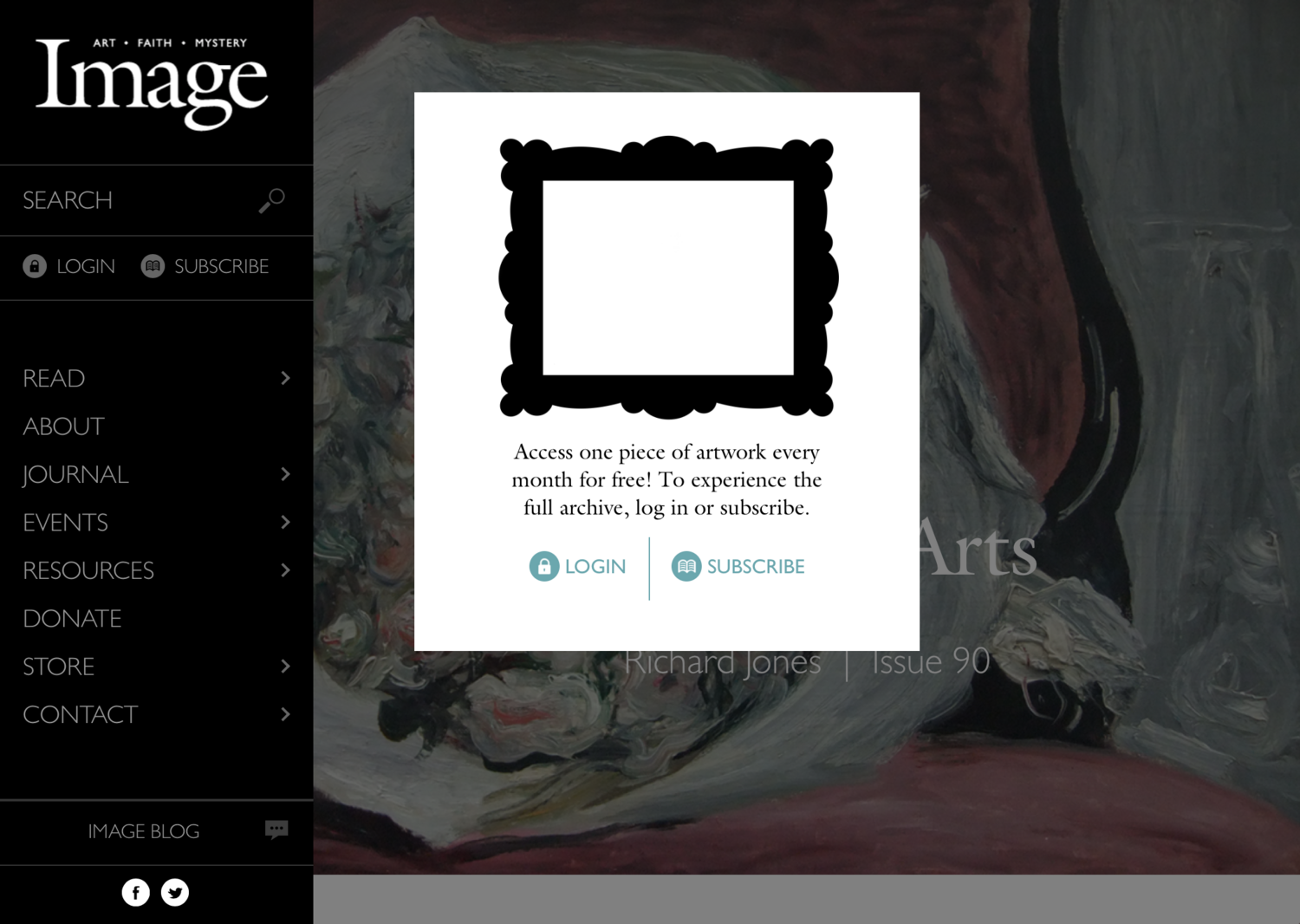 Image Journal custom subscription paywall