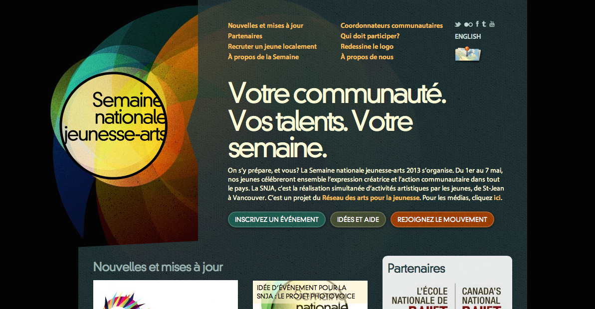 National Youth Arts Week visual identity